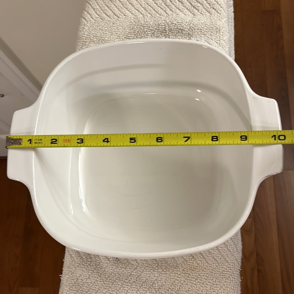 Vintage Corningware Cornflower Blue Square Baking Dish Glass Lid 3 Quart - Picture 10 of 14